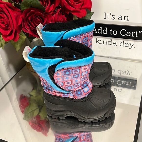 Northside Kids Rain & Snow Boots - Black and Blue - Picture 2 of 6